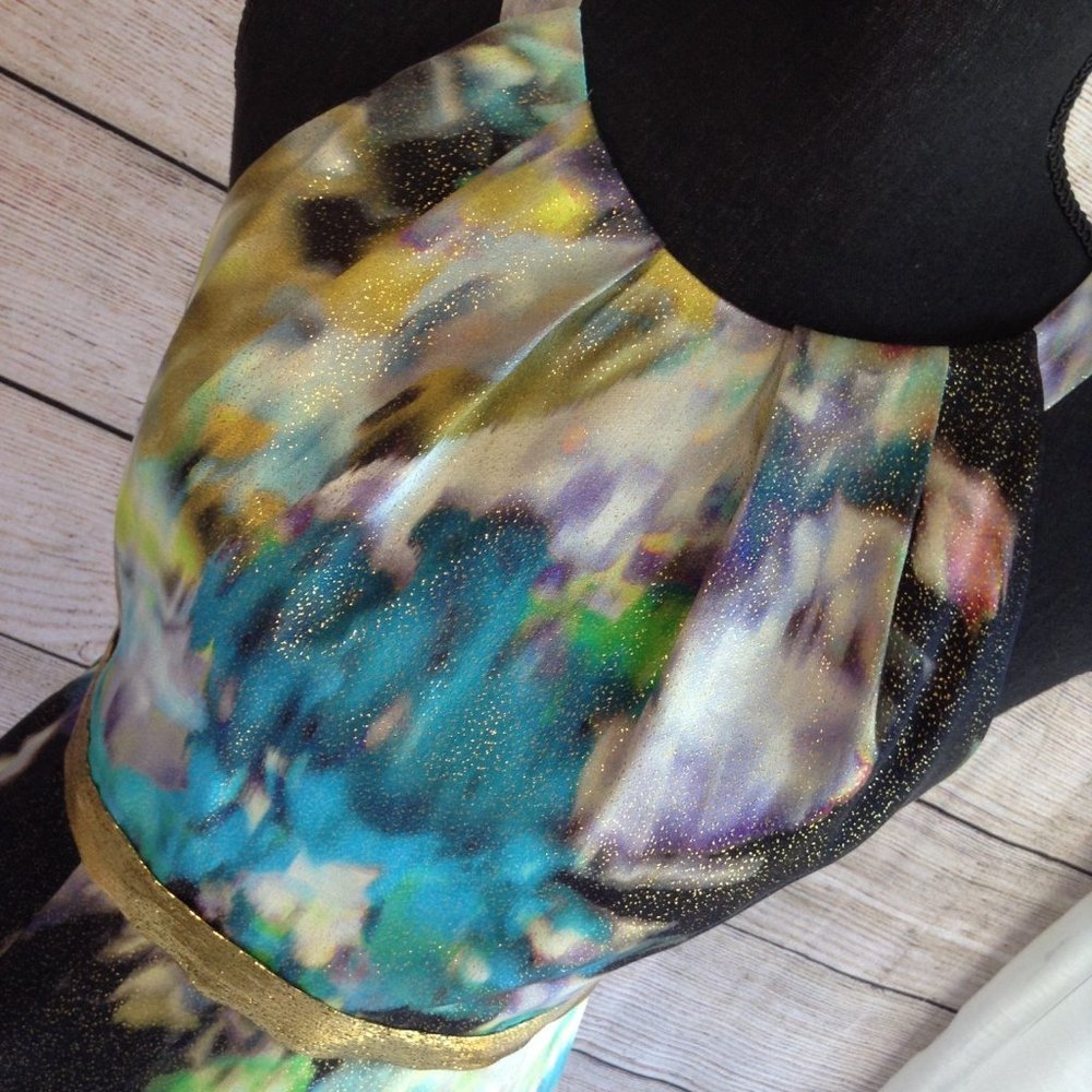 Elie Tahari Watercolor Dress - Picture 5 of 17